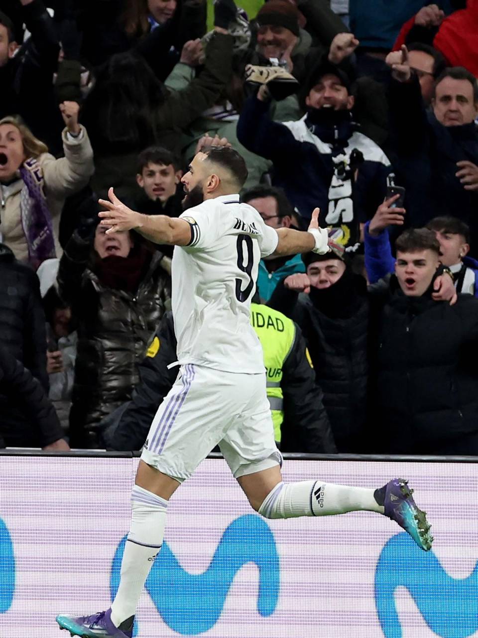 Karim Benzema hizo el segundo tanto del Real Madrid para la remontada.