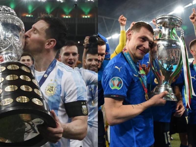 Argentina conquistó la Copa América e Italia fue el rey de la Eurocopa.