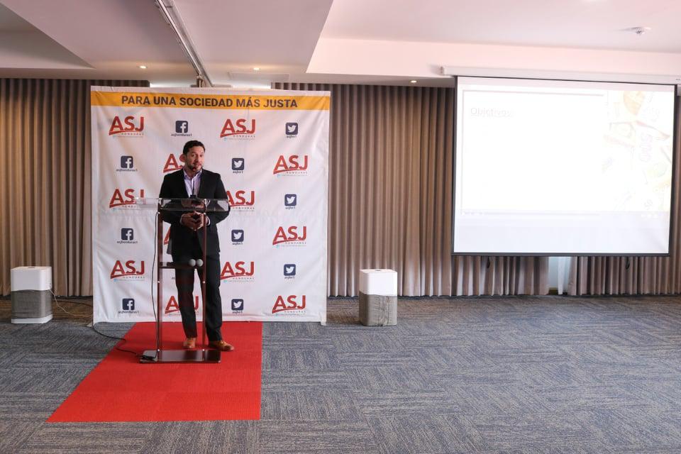 La exposición de ASJ ocurrió en la capital Tegucigalpa.