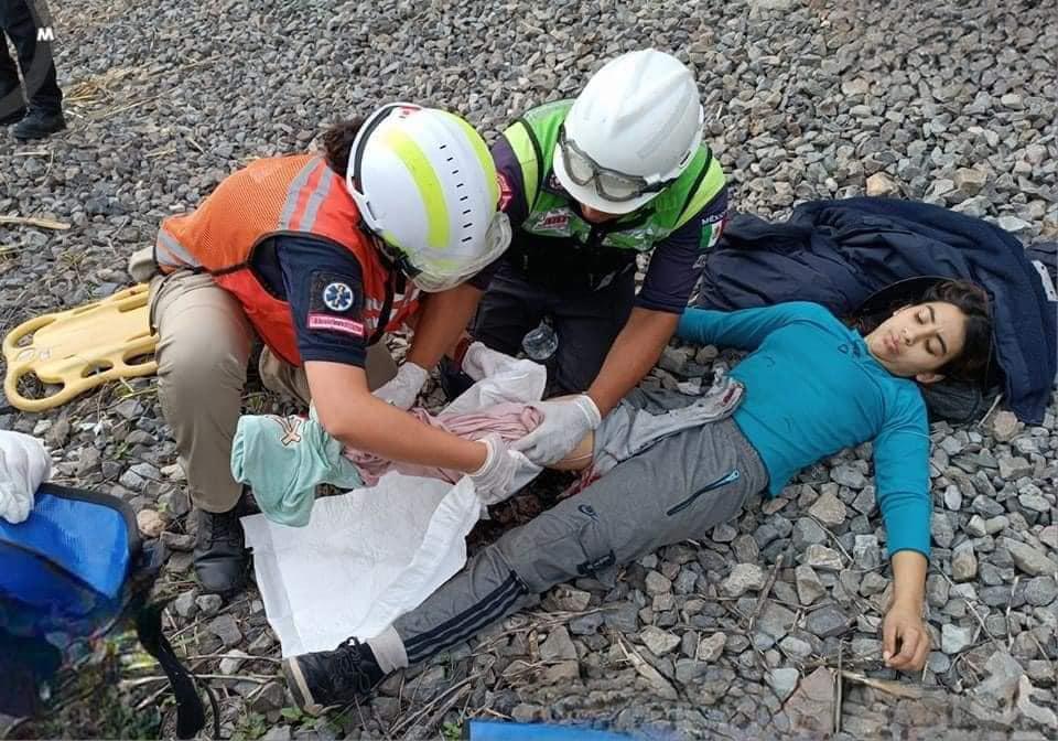 Keyli Vanessa Orellana Hernández cuando era atendida.