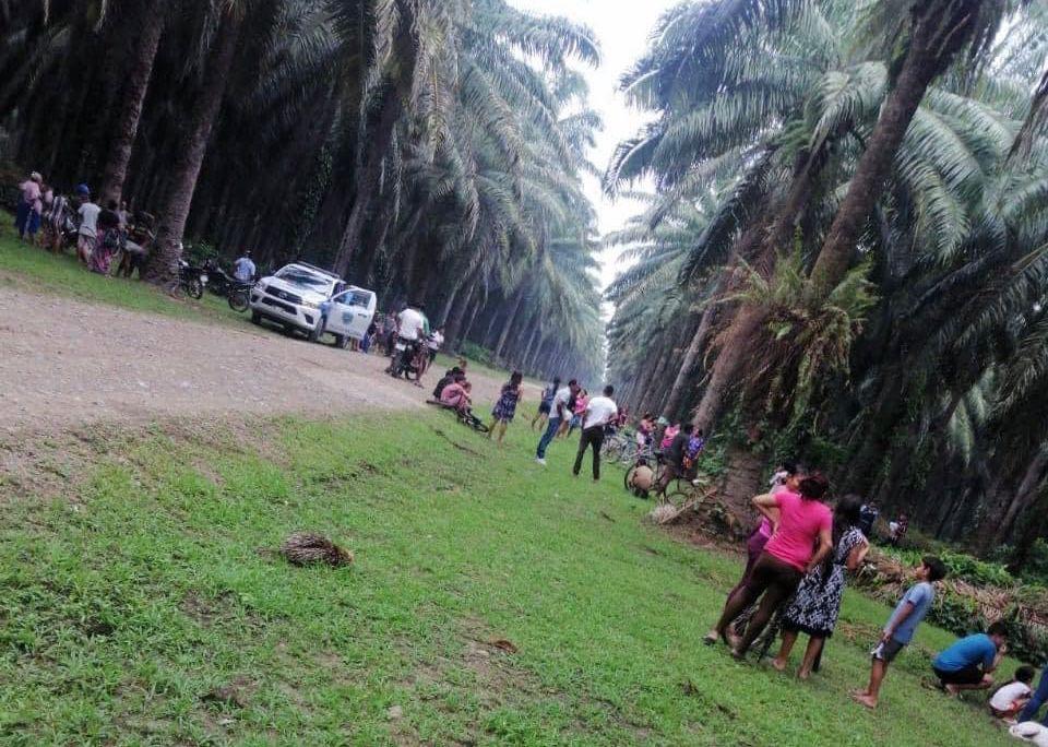 Escena en la que fue encontrado muerto Efraín Turcios.