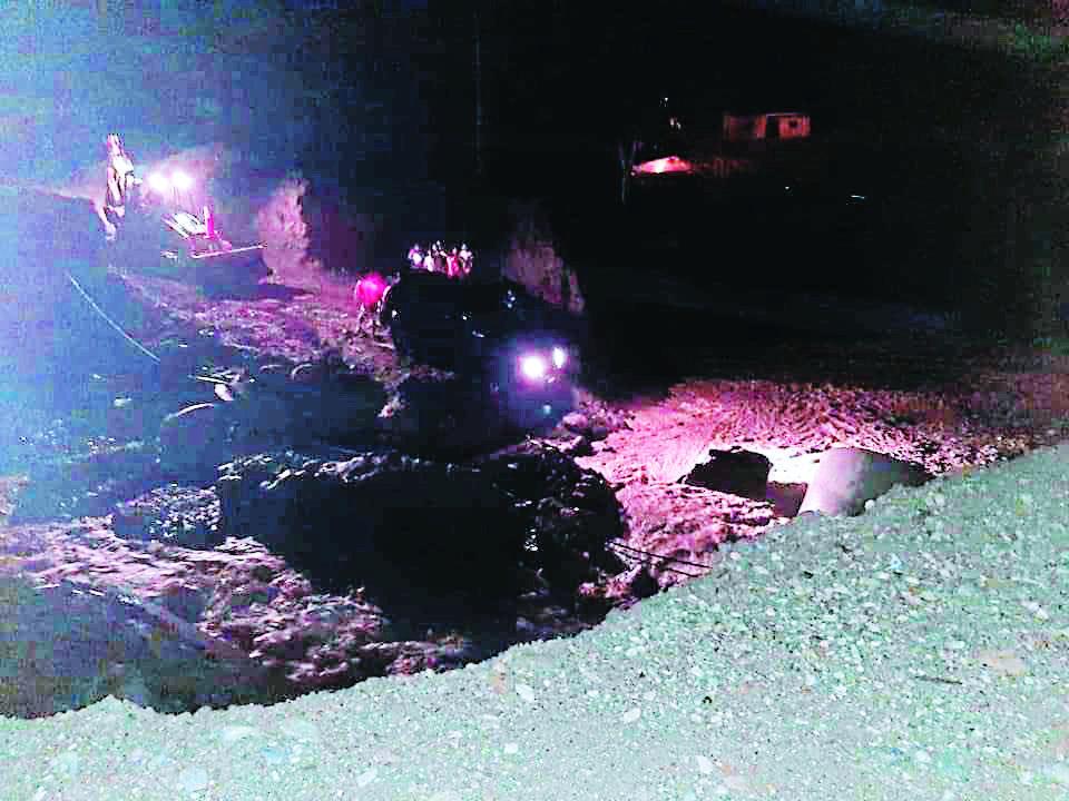 Las reparaciones hechas fueron arrastradas por el Marchala.