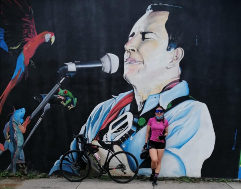 En La Ceiba, así como en otras ciudades de Honduras, hay muchos murales del cantante Guillermo Anderson.