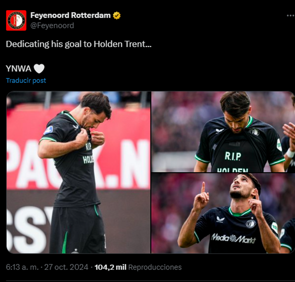 Algunos mostraron su apoyo y dejaron sus mensajes en honor a Trent.