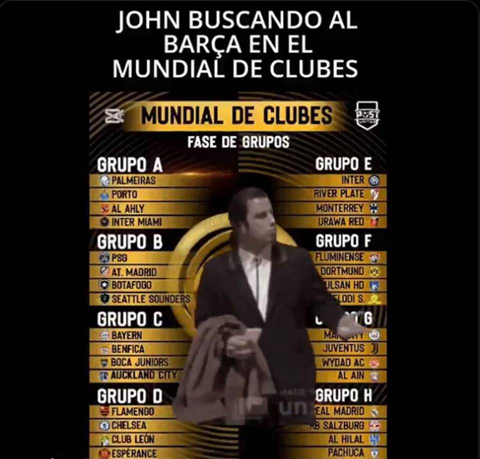 El Barcelona es víctima de las burlas en los memes del sorteo del Mundial de Clubes 2025 por su ausencia en el torneo.