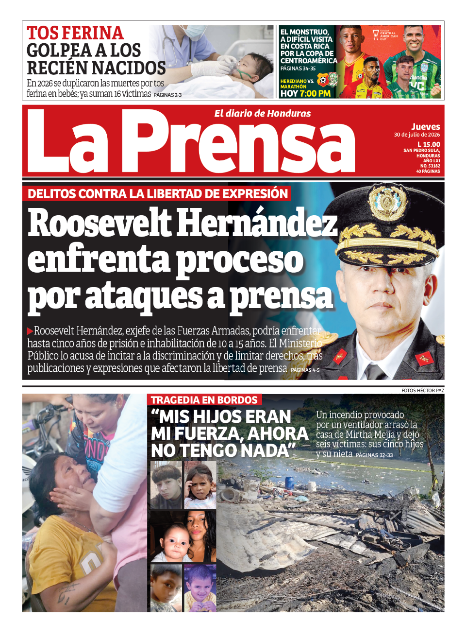 Roosevelt Hernández enfrenta proceso por ataques a prensa
