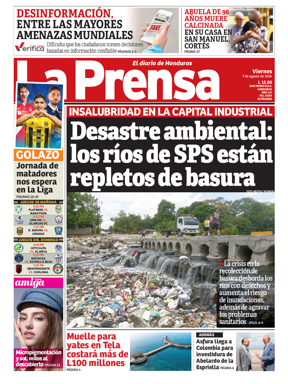 Desastre ambiental: los ríos de SPS están repletos de basura