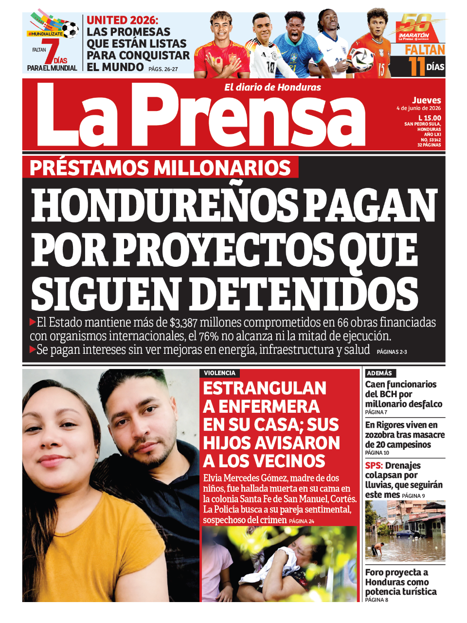Hondureños pagan por proyectos que siguen detenidos