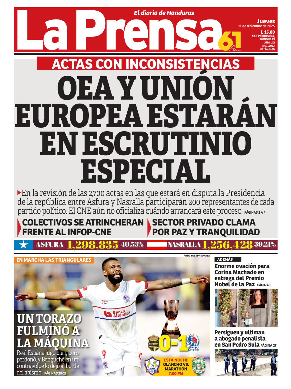 OEA y Unión Europea estarán en escrutinio especial