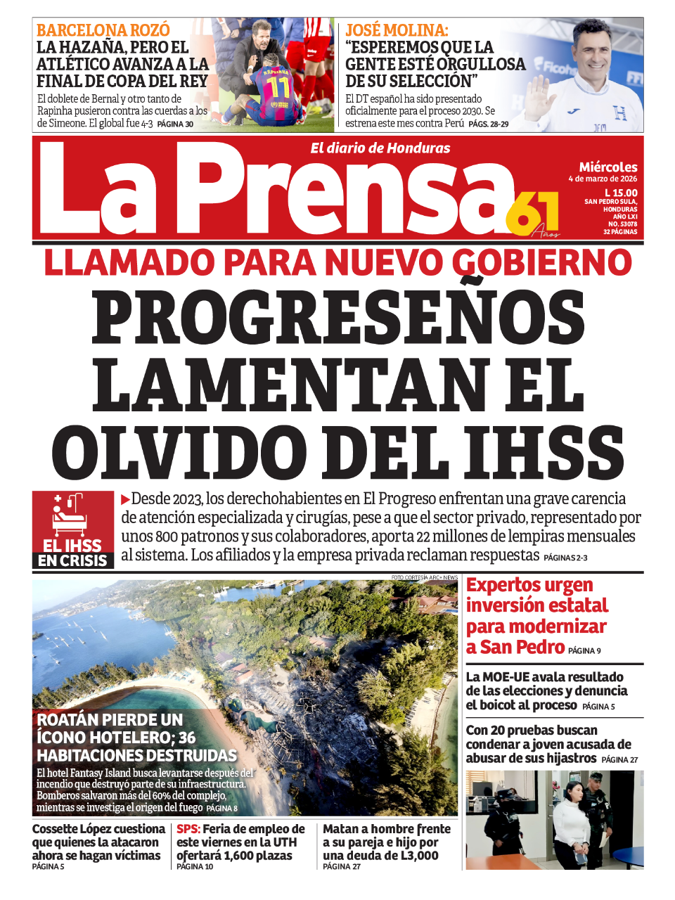 Progreseños lamentan el olvido del IHSS