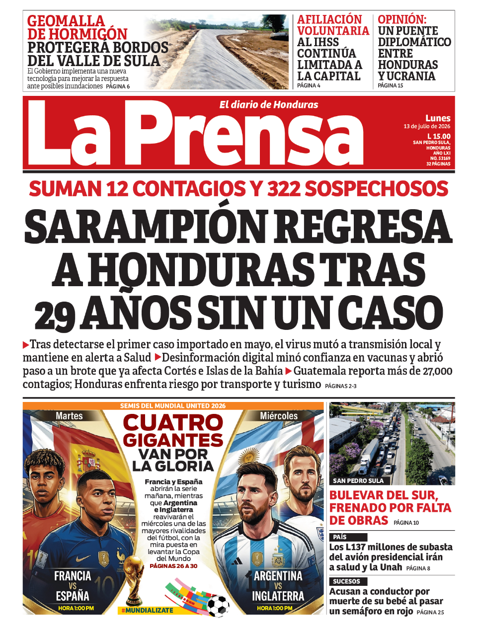 Sarampión regresa a Honduras tras 29 años sin un caso