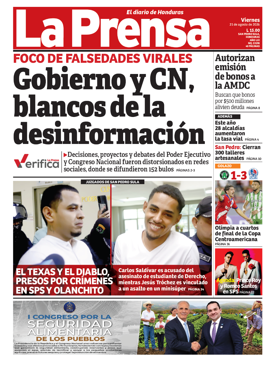 Gobierno y CN, blancos de la desinformación