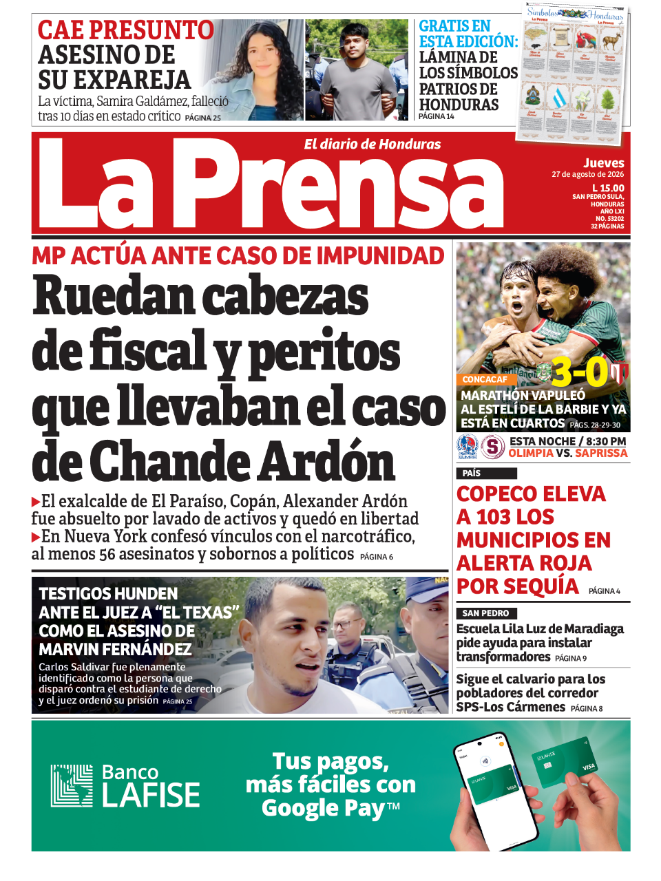 Ruedan cabezas de fiscal y peritos que llevaban el caso de Chande Ardón