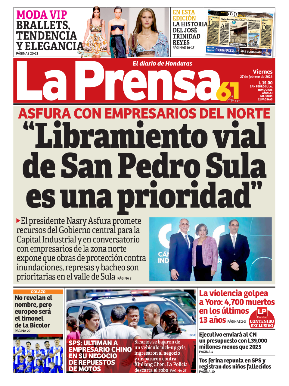 Libramiento vial de San Pedro Sula es una prioridad