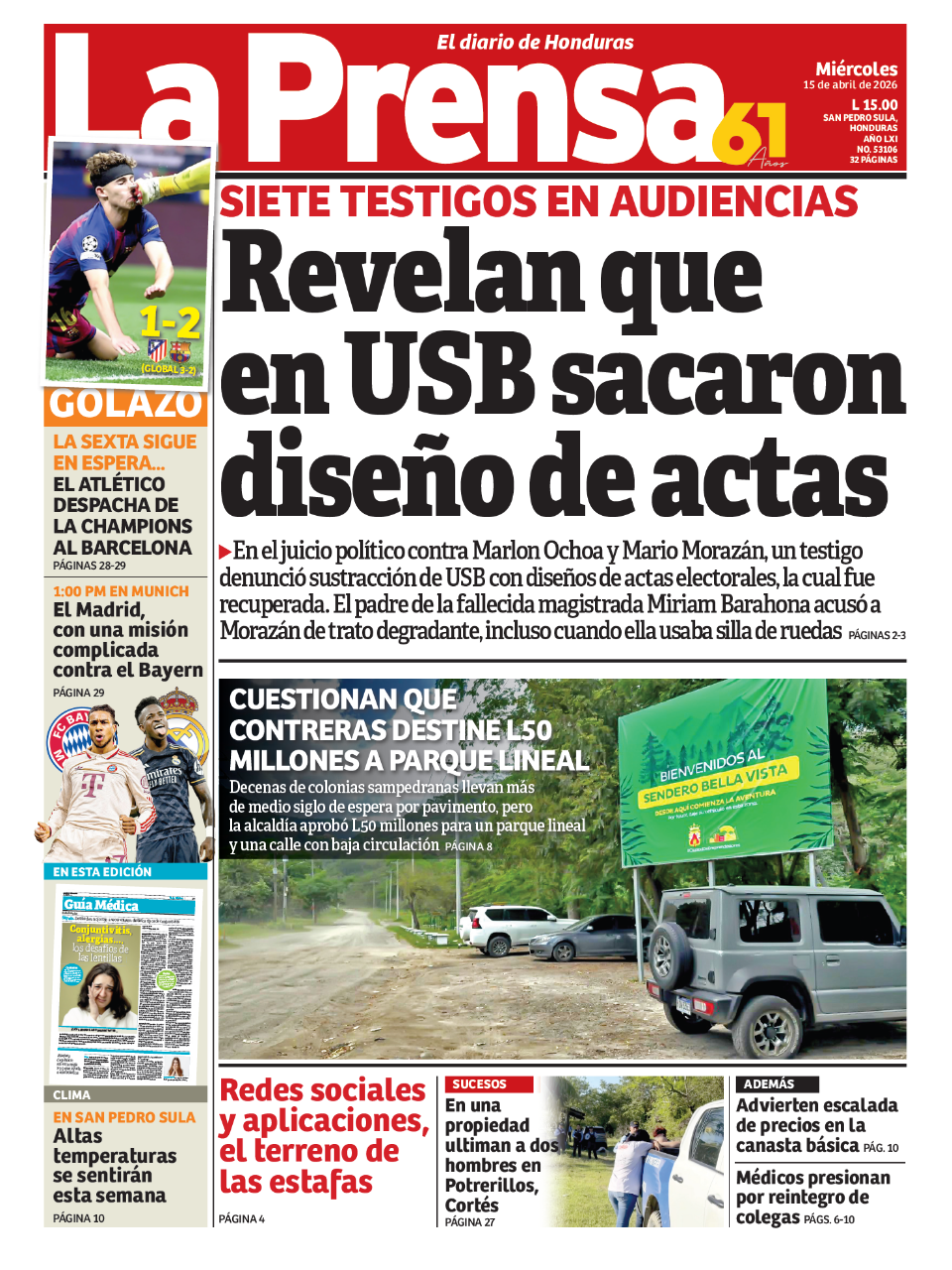 Revelan que en USB sacaron diseño de actas