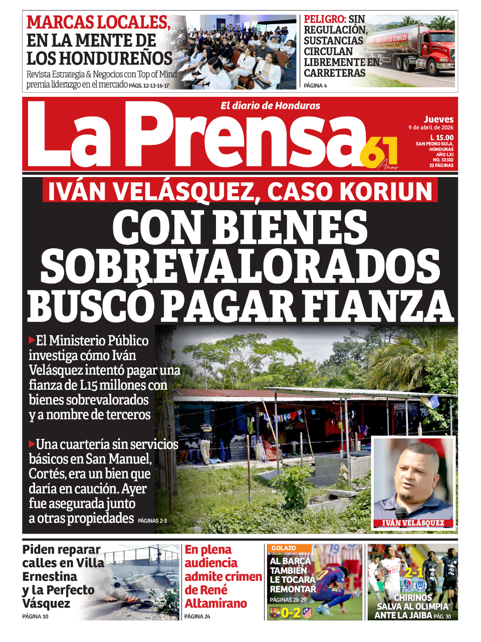 Con bienes sobrevalorados buscó pagar fianza