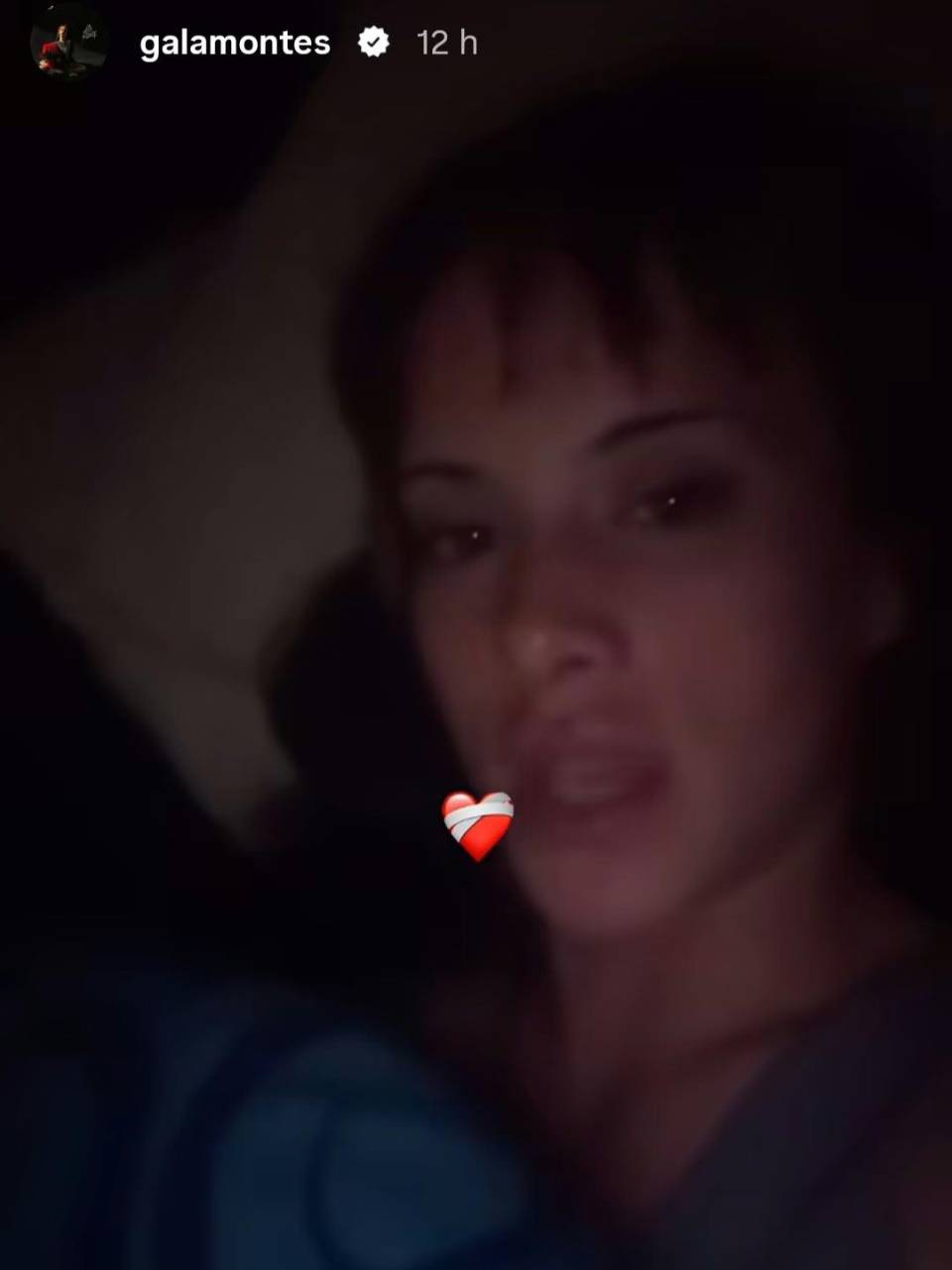 Gala Montes utilizó sus historias de Instagram para subir un video aclarando que se encontraba bien, que no se preocupen por ella.