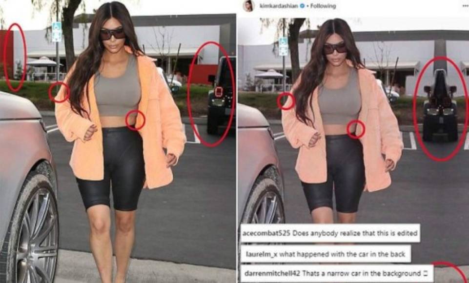 Esta no es la primera vez que Kim Kardashian es pillada retocando demasiado sus fotos para las redes.