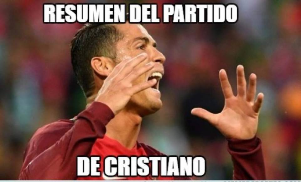 Cristiano Ronaldo no ha tenido el mejor de los encuentros y ya en las redes sociales no lo han perdonado .