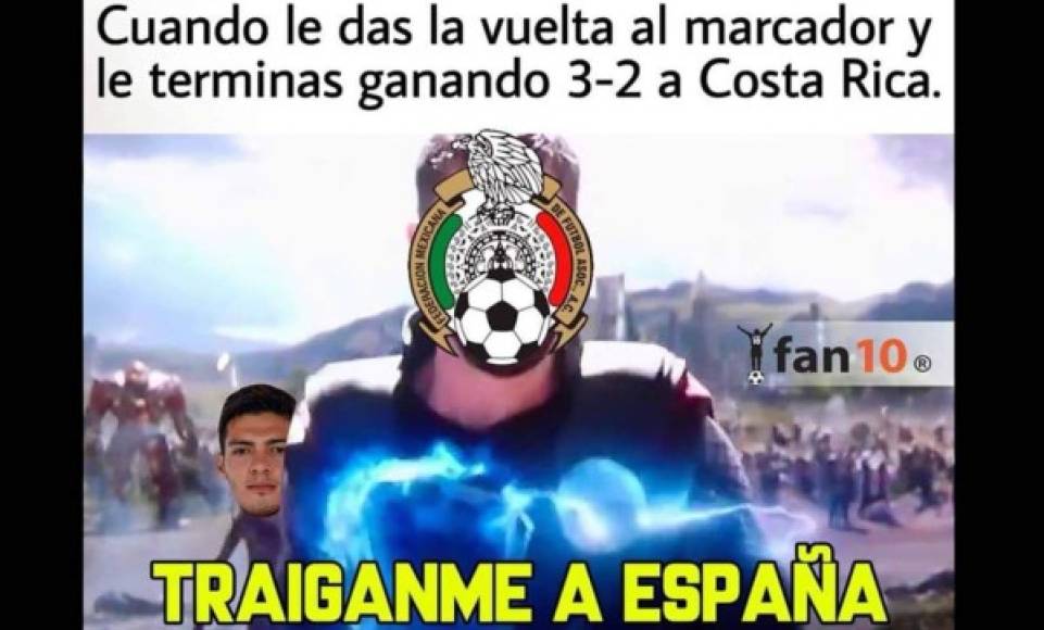 Las redes sociales reaccionaron tras el triunfo de México sobre Costa Rica en amistoso y estos son los mejores memes que nos dejó el partido.