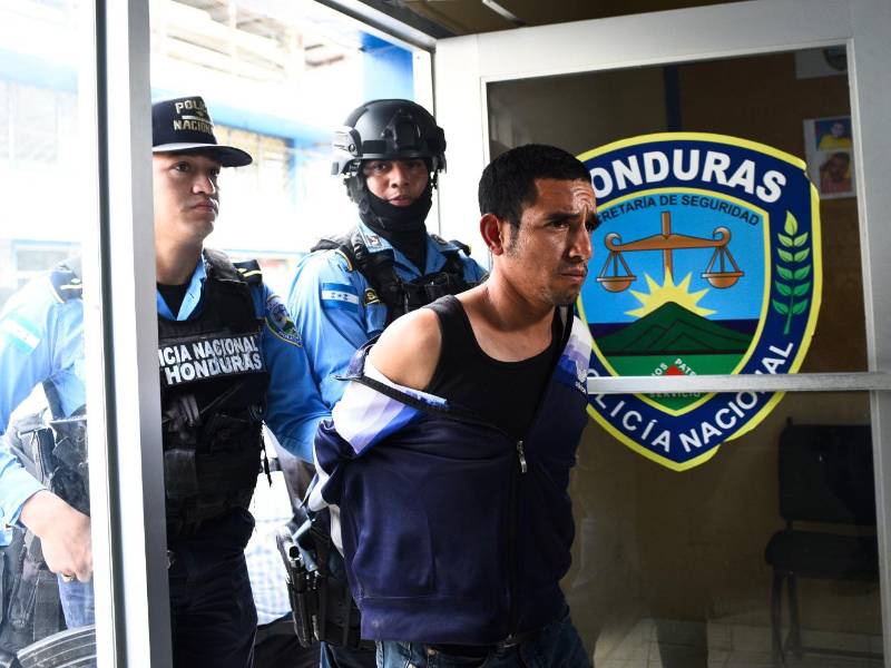 El guardia Ángel Aguilar fue detenido en las últimas horas en La Unión, Lempira.