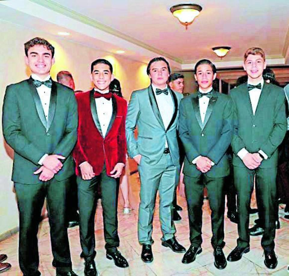 Luis Rivera, Jonathan Mendoza, Alfredo García, Juan Camilo Sarmiento y Carlos Reina