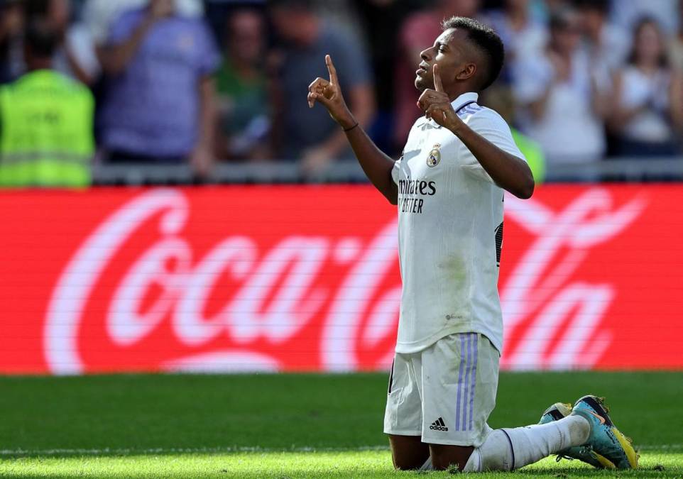Rodrygo agradeció a Dios por su gol con el Real Madrid.