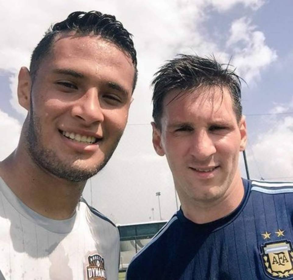 Alexander López del Houston Dynamo se dio el lujo el pasado sábado de entrenar junto con Messi.