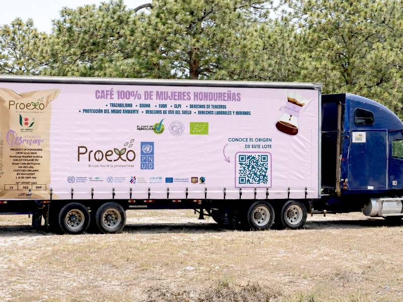 El Contenedor con 420 sacos salió de Honduras etiquetado rumbo a Europa.