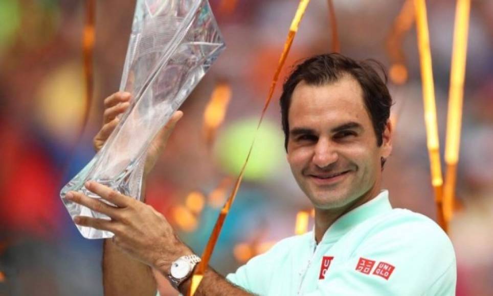 5. Roger Federer: el tenista suizo, vencedor de 20 títulos individuales en torneos del Grand Slam, generó en ingresos 93.4 millones de dólares.