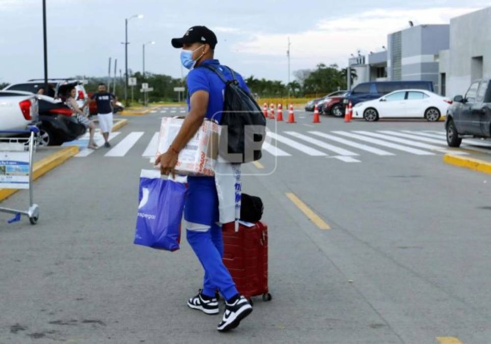 Luis Palma, otra de las figuras de la Sub-23, llegó algo cargado a San Pedro Sula.
