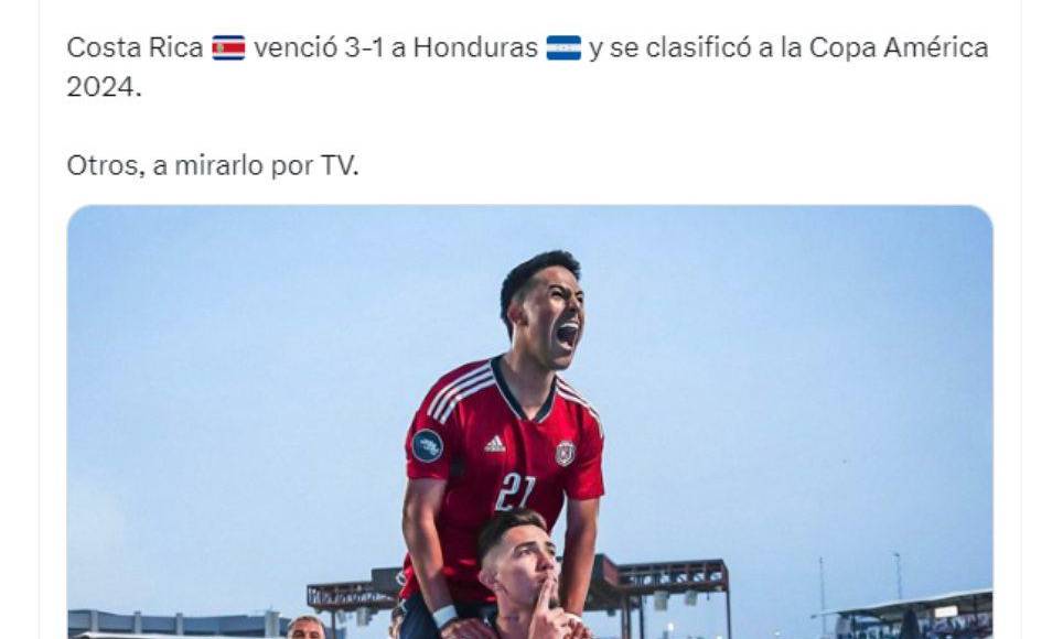 Los periodistas panameños se burlaron de la derrota de Honduras ante Costa Rica que dejó sin clasificar a la Copa América a la Bicolor.