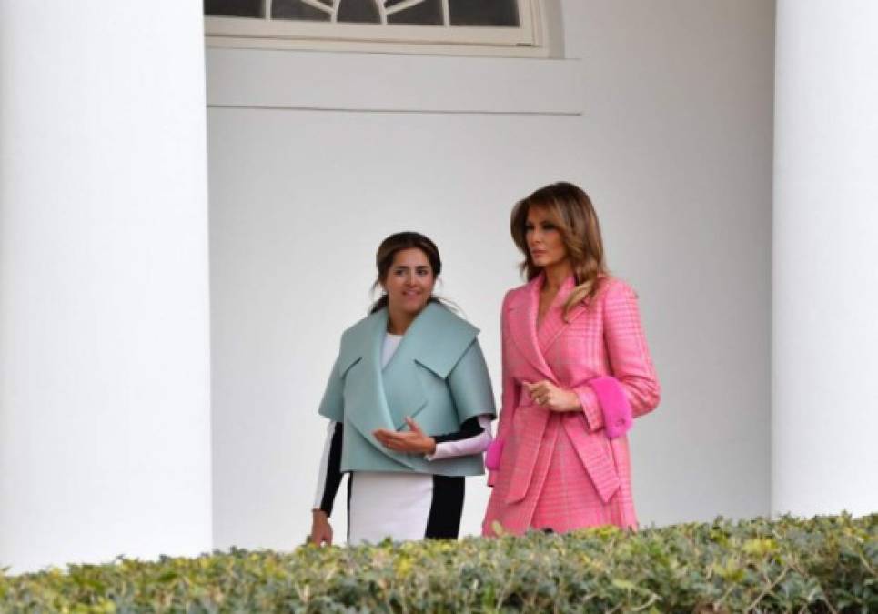 Al margen de la polémica creada por su atuendo, la primera dama colombiana compartió sus proyectos por la educación de las niñas en su país con Melania.