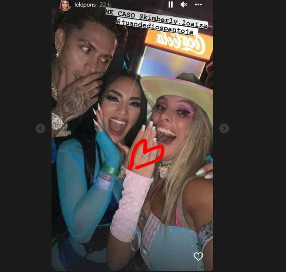 Lele Pons celebró su pedida de mano junto a sus amigos, los también famosos Kimberly Loaiza y Juan de Dios Pantoja. 