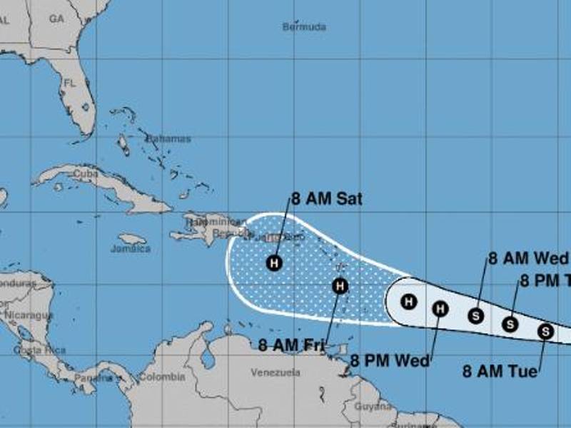 La tercera depresión tropical en el Atlántico en la actual temporada de huracanes amenaza las Antillas Menores.