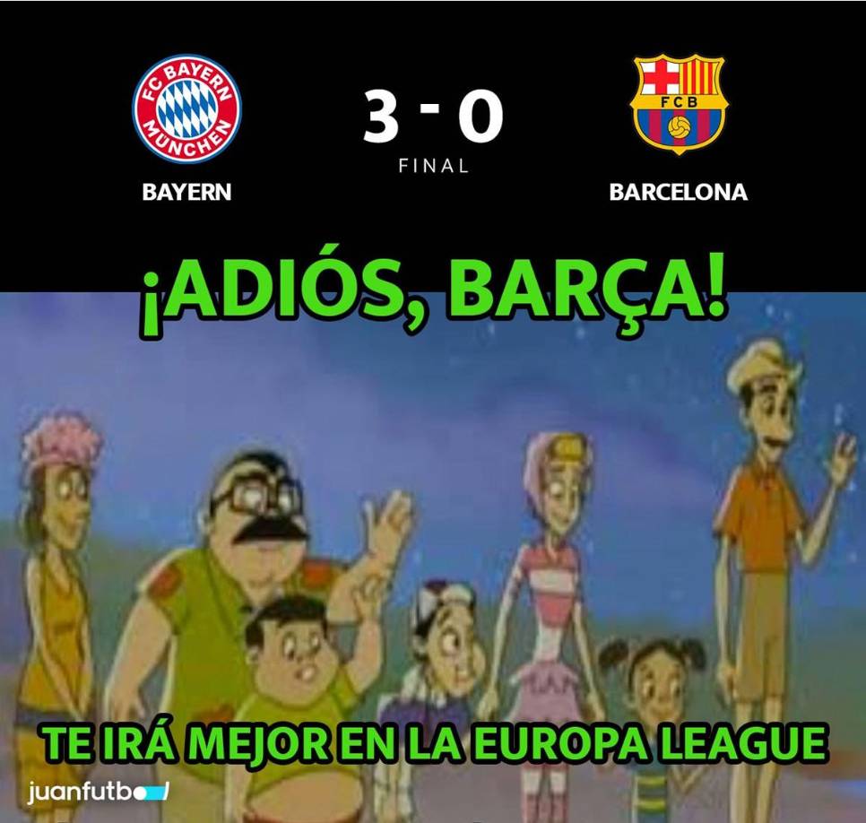 Los memes se burlan del Barça tras quedar fuera de Champions y caer a la Europa League