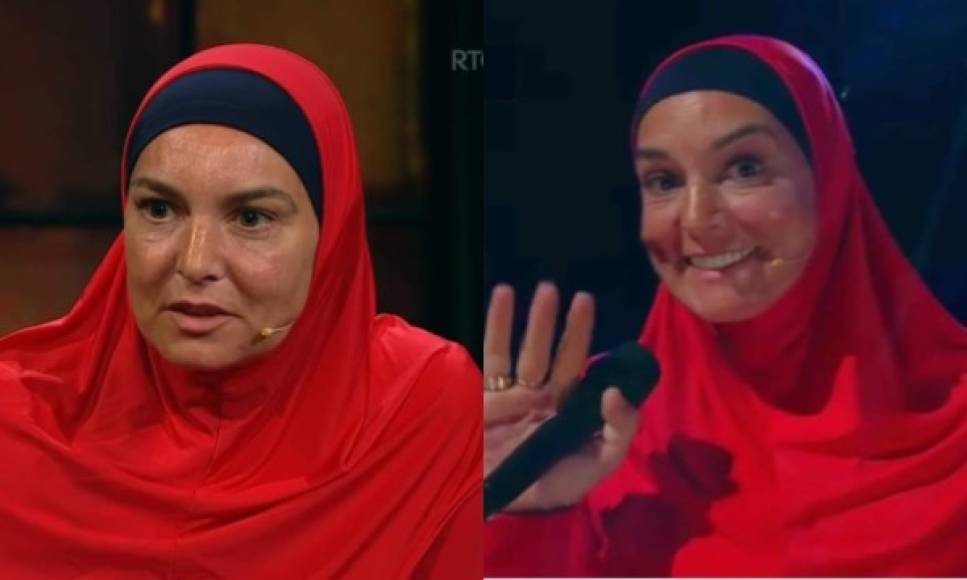 La polémica Sinéad O'Connor explotó de nuevo al presentarte al programa The Late Late Show con hijab característica vestimenta de las mujeres en la religión Islam. <br/><br/>Capturas de pantalla originales de The Late Late Show / RTÉ