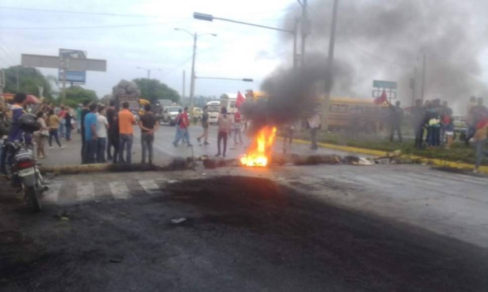 Las imágenes de los daños que dejan las protestas en Honduras