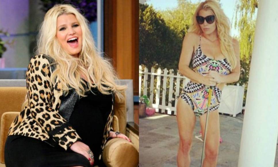 Jessica Simpson subió 30 kilos después de su segundo embarazo. Tras un plan de alimentación y ejercicio balanceado ha perdido más de 20.