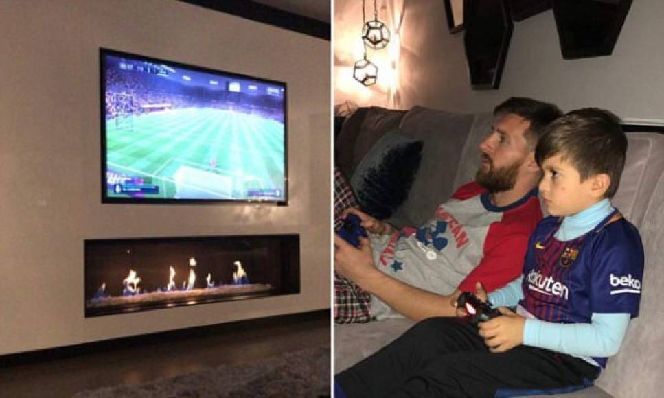Messi ya le enseñó a su hijo Thiago a jugar el FIFA.