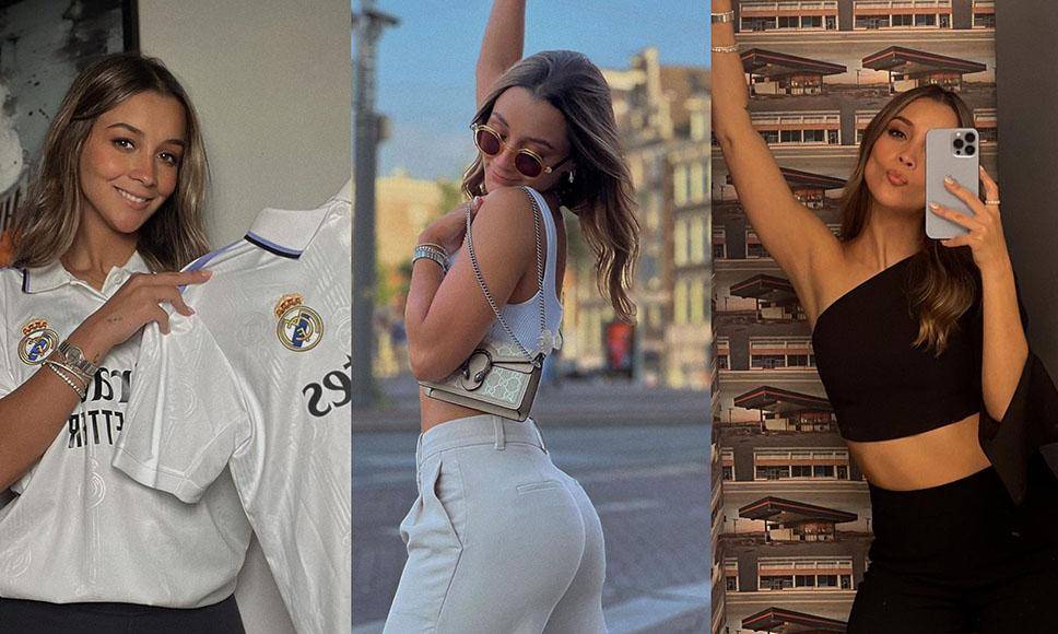Una bella tiktoker hondureña anunció que se mudó a España y cautivó en juego del Real Madrid. 