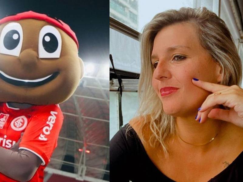 Escándalo. Periodista interpuso denuncia contra mascota del club Internacional de Porto Alegre del fútbol de Brasil.