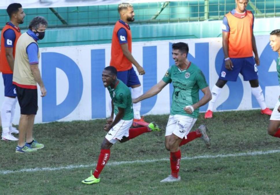 La eufórica celebración de Edwin Solano luego de marcarle al Olimpia.