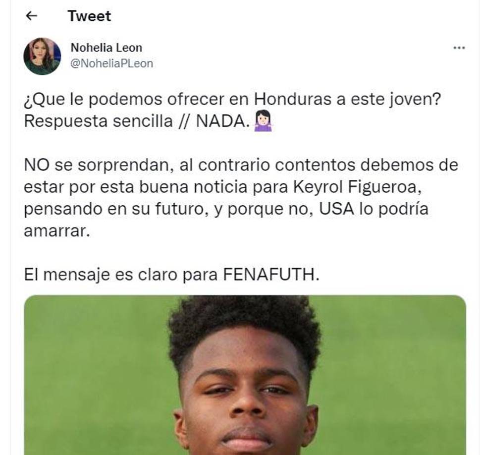 ¿Qué le podemos ofrecer en Honduras a este joven?. Respuesta sencilla, nada”, indicó la periodista Nohelia León.