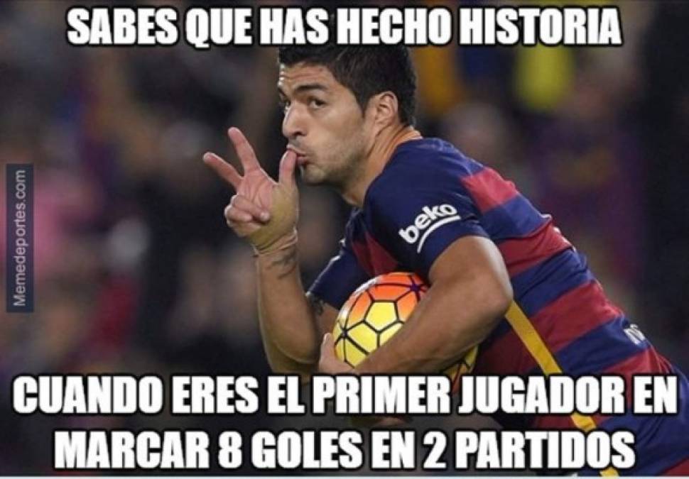 Luis Suárez protagonista de los memes del Barcelona-Sporting de Gijón
