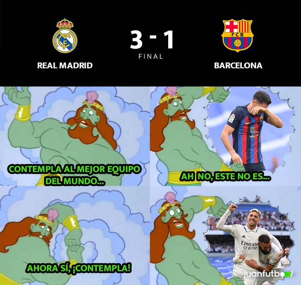 ¡Xavi lo sufre! Los memes se burlan del Barça tras perder el Clásico ante Real Madrid