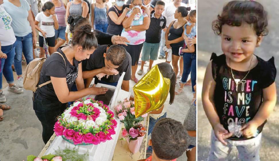 Indignación, drama y pesar en sepelio de la pequeña Estefany