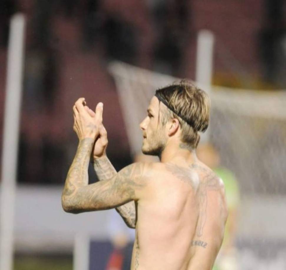 Los aficionados motagüenses se olvidaron por ese momento de sus jugadores e idolatraron al famoso futbolista.