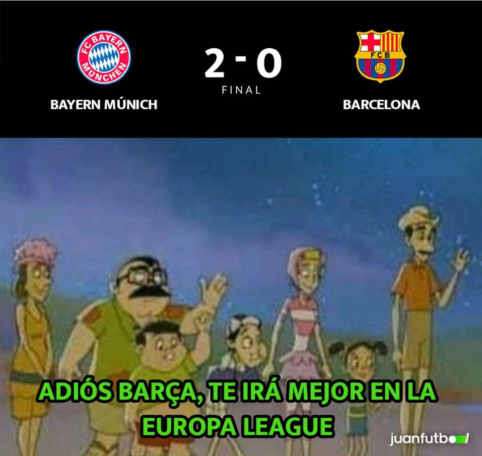 Memes: Barça y Lewandowski sufren las burlas tras perder ante Bayern Múnich en Champions League