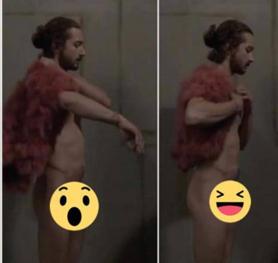 Shia LaBeouf apreció complemente desnudo para protagonizar una galería de arte conceptual en Los Ángeles. El actor dijo que después fue violado por una mujer y su novio.